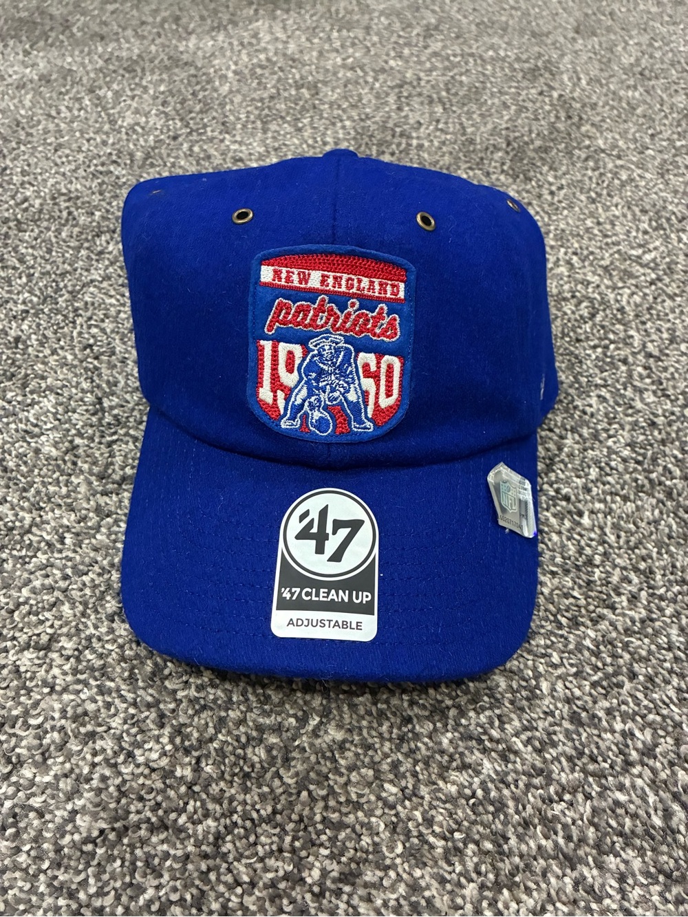 47 Clean Up New England Patriots Blue Adjustable Cap